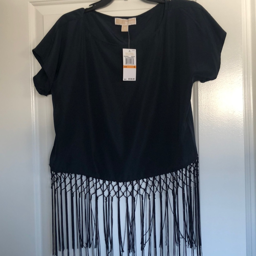 Navy blue blouse